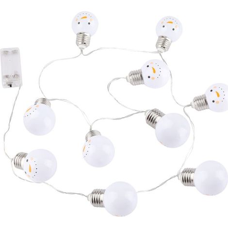 Jeffergarden Guirlande lumineuse à 10 LED, durable et à faible consommation d'énergie, adaptée aux jardins extérieurs et à la décoration murale intérieure.-