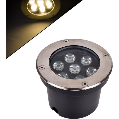 FARETTO LED SEGNAPASSO CALPESTABILE 7W DA TERRA LUCE CALDA 3000K° - ILLUMINAZIONE ESTERNA PER VIALI GIARDINI INGRESSI E SENTIERI (1/5)
