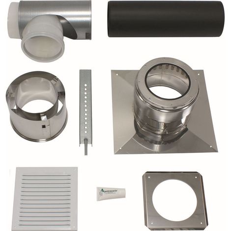 Vaillant Kit de raccordement de base DN 160 PP sur évacuation DN 160 PP Gaine, 0020095533