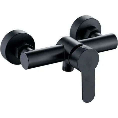 Mitigeur de baignoire-Douche-Set accessoires de salle de bains robinets de Douche Badezimmerarmatur Clapet anti-retour Intégré Noir Chaud et Kaltwassermischhahn (1/4)