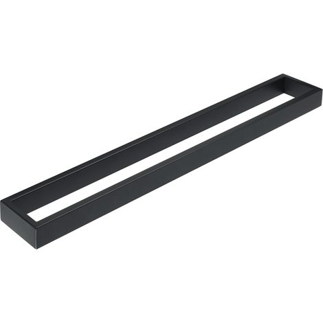 Anneau Porte Serviette Mural en SUS304 Acier Inoxydable, Support Serviette pour Salle de Bain Cuisine Toilette, 60CM Noir Mat, EGKN2210-600-B (1/5)