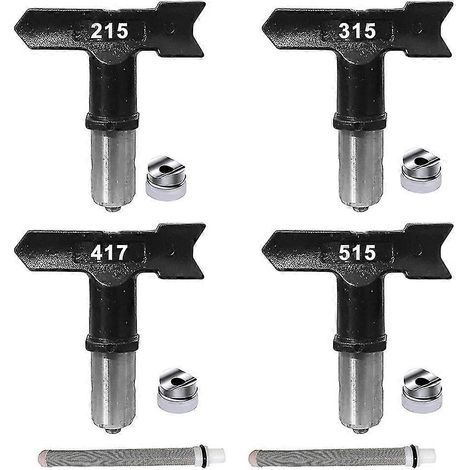 4 embouts de buse réversibles et filtre pour pistolet à peinture sans air (215, 3) (1/5)