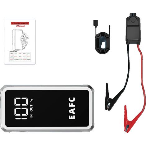 Démarreur de voiture, 2000A de courant de pointe, batterie portable, 4000A Intelligent (1/2)