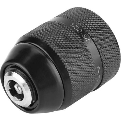 3/8 Inch Drill Chuck for Electric Drill – 0.8 to 10 mm Conversion Adapter – Keyless – Threaded Shank (1/3)