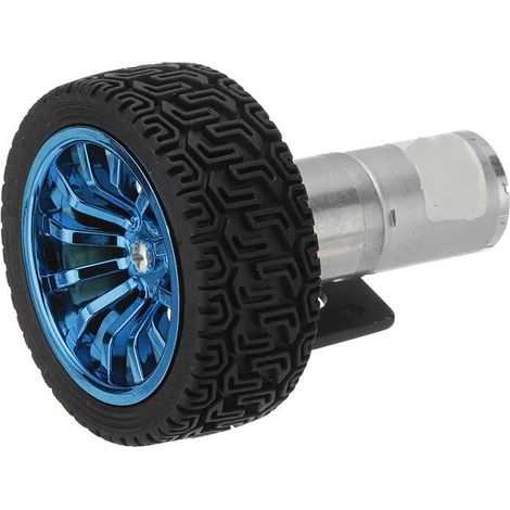 Motoriduttore 25GA370 DC 6V 130rpm con staffa di montaggio e ruota