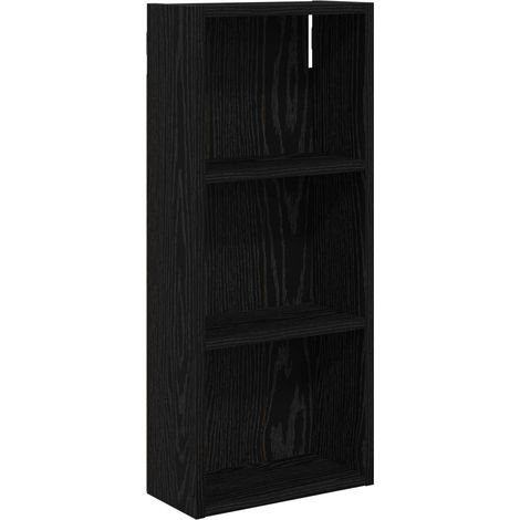 Bathroom Wall Cabinet Black Oak 30 x 14 x 70 cm Engineered wood vidaXL