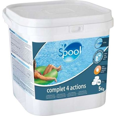 trattamento 4 azioni per piscine gre tavolette da 250 gr 5 kg (1/2)