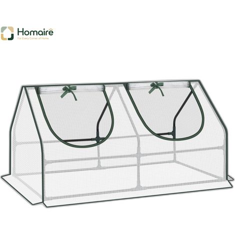 Gewächshaus in Weiß 120 x 60 x 60 cm HOMAIRE (1/5)