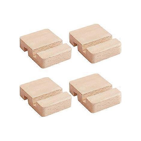 Handyhalterungen aus Holz, 8x6x2cm, universelle Tisch-Handyhalterungen aus Holz, tragbarer Handy- und Tablet-Ständer zur Unterstützung von Telefonen im Homeoffice
