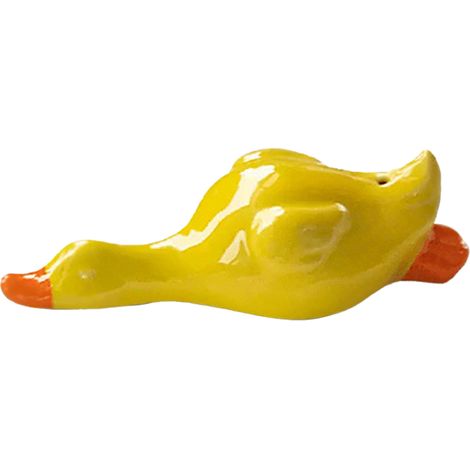 Porte-encens en céramique forme canard couché, brûleur d'encens et diffuseur d'huiles essentielles pour cérémonie du thé, décoration intérieure élégante (1/5)