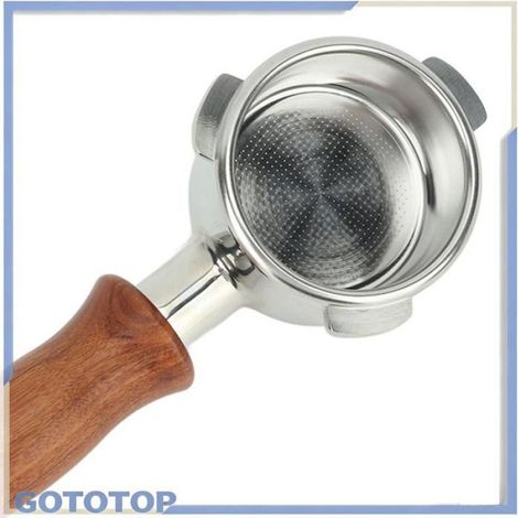 Portafilter Sans Fond - 54 mm - Acier Inoxydable - Pour Machine À Café Expresso Série 8 - 1 Pièce (1/5)