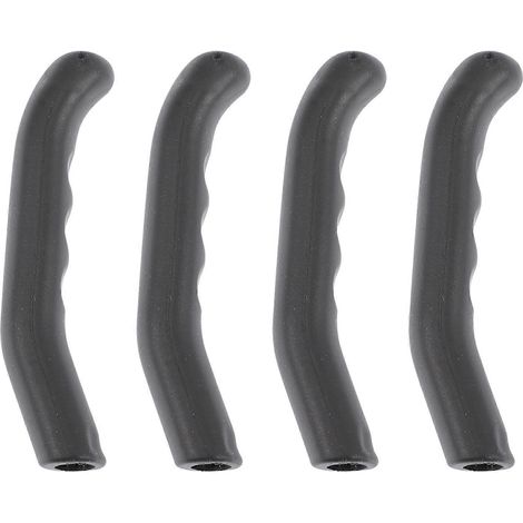 Lot de 4 protège-leviers de freins de vélo en silicone, protection des poignées de freins.-7.8x1.5cm-Black (1/2)