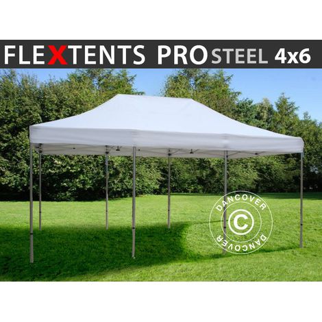Pop up gazebo FleXtents PRO Steel 4x6 m White