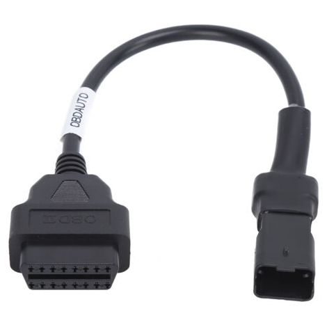 DEESSE SHOP-Câble de Diagnostic OBD 4 Broches, Adaptateur OBD pour Moto, Outil de Diagnostic de Moto, Connecteur D'extension OBD2 de Remplacement pour Motos Ducati. (1/5)