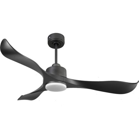 Ventilador de techo Reversible Termostato Dimable Wifi Motor DC Techos Inclinados Mando a Distancia Luz tres tonos Adaptador 2/3 Aspas Hypersilence Memoria