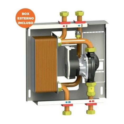 SCAMBIATORE KIT 34 PIASTRE 30KW MODULO INTERFACCIA TERMOPRODOTTO CALDAIA (24452) (1/5)