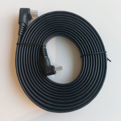 Cable conexion hdmi plano conectores acodados 3m axil (1/4)