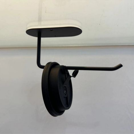 Tumbler Lid Organizer - Steel Under Cabinet Hook - Self-Adhesive Or Screw Mount - For Cup Bottle Lids - 2 Pieces (1/5)