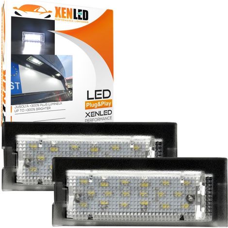 Pack 2 modules LED BMW E39 Série 5 Break - éclairage plaque immatriculation - Plug&Play - CANBUS - 1996 à 2004
