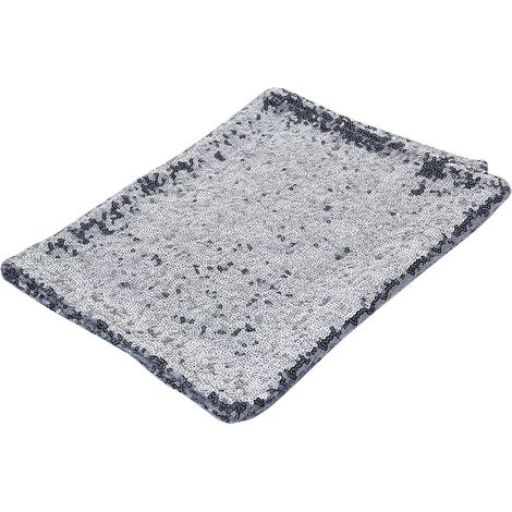 Chemin De Table En Paillettes Argent Pour Mariage Fête Décoration Table 1 Pièce (1/5)