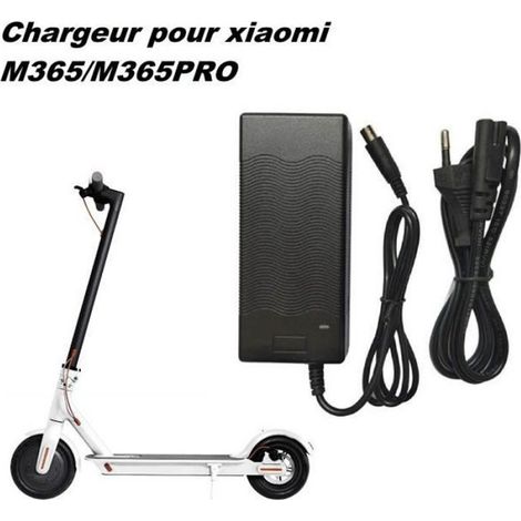 Chargeur Pour Trottinette Électrique - 42 V 2 A - Câble 100 Cm - Prise Européenne RCA 8 X 10,5 Mm - Compatible Modèles M365 Et M365 Pro - 1 Pièce