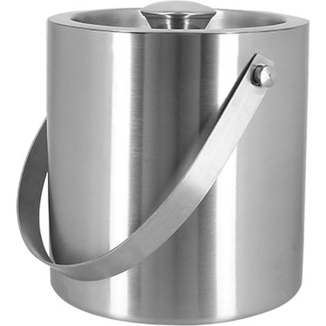 Seau à glace 1,5L en acier inoxydable (1/2)