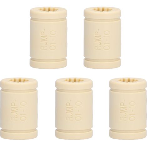 Roulement Linéaire En Plastique - Axe De Guidage M10uu Pour Imprimante 3d - Matériau Abs Durable - Lot De 5 Pièces (1/5)