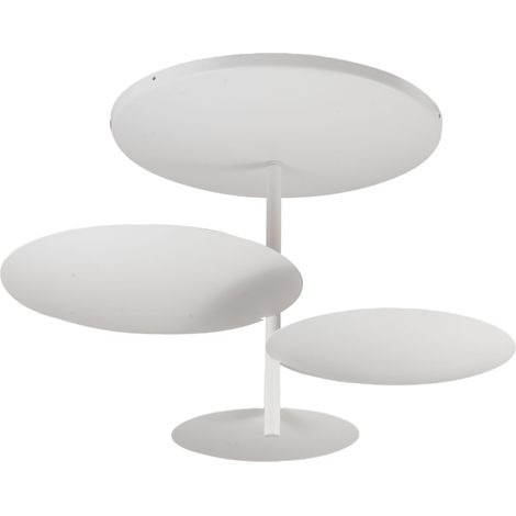 Plafoniera Simplon LED 3x15,5W Integrato 5180 lm 3000K Dimmerabile a taglio di fase, Struttura in metallo, IP20, Classe 1 - Bianco (1/3)