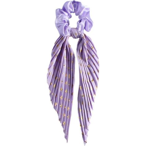Haargummis mit Schleife, modisches Haaraccessoire, Pferdeschwanzhalter für Feiertage und Partys (Lila) (1/5)