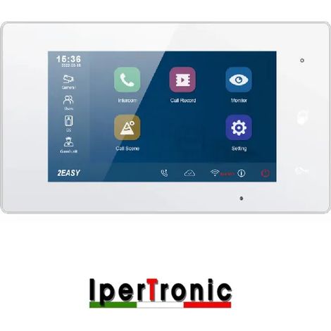 Monitor videocitofono per serie TDH ipertronic wifi registrazione