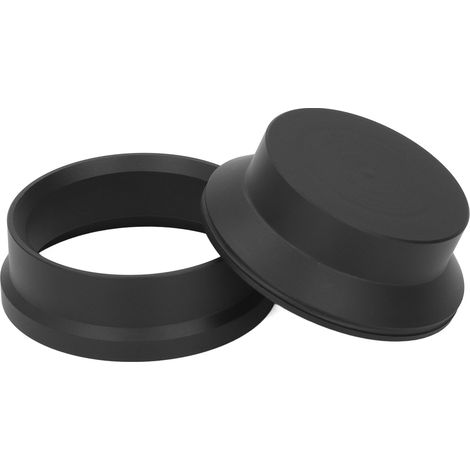 Moka-Kaffeebereiter aus Aluminiumlegierung, einfach zu bedienen und stabil, für 150-ml-Moka-Kaffeebereiter mit 2 Ventilen, schwarz. (1/5)