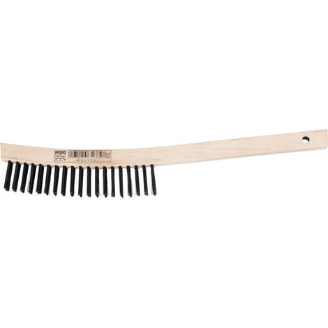 PFERD TOOLS Handbürste mit langem Griff HBU 4reihig Stahl-Draht-Ø 0,35 mm universell einsetzbar 10 Stk (1/5)