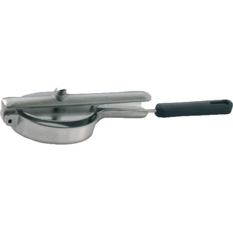 Stampo per bistecca ovale in acciaio inox con manico, peso della bistecca circa 150 g - Altro
