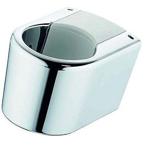 Ideal Standard Support pour Tuyau Flexible de Douche Chrome Fixation Murale Resistant Piece de rechange pour Systeme de Douche B1364AA (1/4)