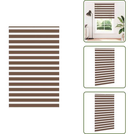 vidaXL Store zèbre marron 140x200cm largeur du tissu 135,9cm polyester (1/5)