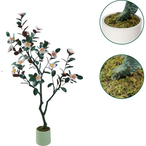 Albero di magnolia artificiale, design realistico, perfetto per la decorazione, 180 cm (1/2)