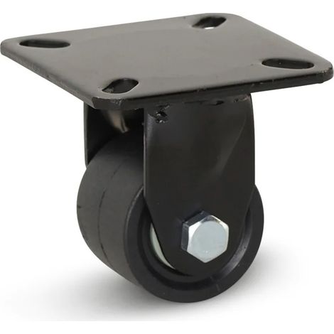Roue fixe - MESO - Nylon noir - 50mm - 300kg (1/2)