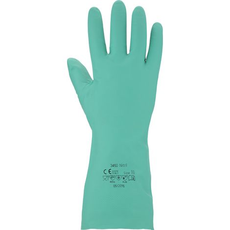 Gants de protection chimique en nitrile