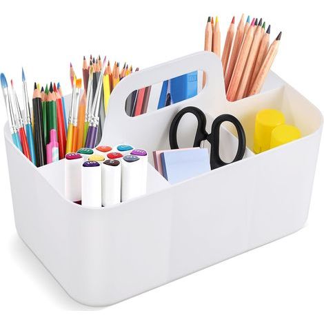Estantería multifuncional para oficina, ideal para material de oficina, hogar, oficina y escuela, con 5 compartimentos. (1/5)