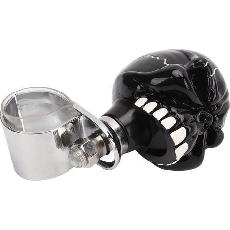 Volant Spinner Knob Crane Skull Universel Poignée de Direction Voiture Camion Tracteur Bateau Noir
