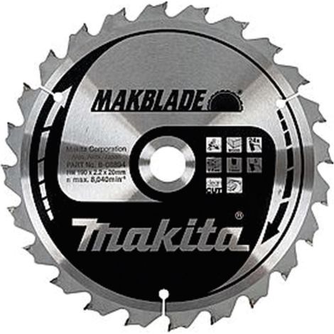 Makita  Hoja  de  sierra  ESPECIALIZADA  260x30x24Z  -  B-33679