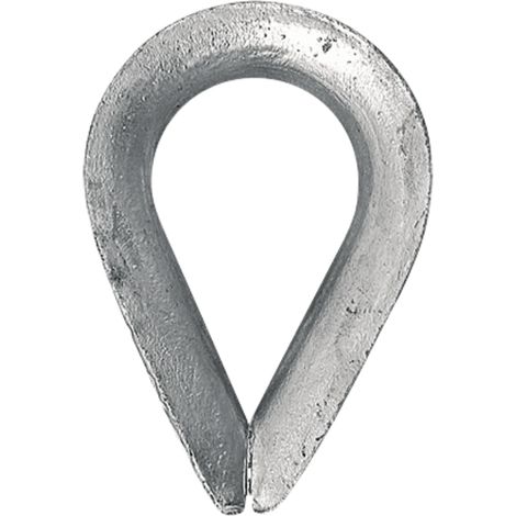 Guardacabos galvanizado para cables de acero de 6 mm de diámetro 4608400610 x 10 unidades