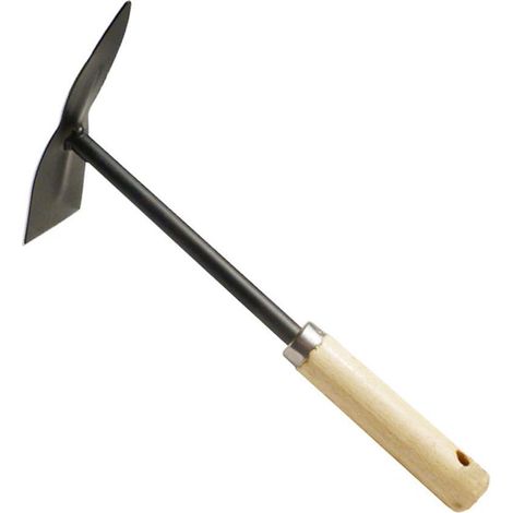 YMYNY Houes de Jardin Pioche en métal en Bois, pioche en Acier au Carbone - Robuste pour ameublir Le Sol, désherber et Creuser la Preuve de la Rouille (1/5)