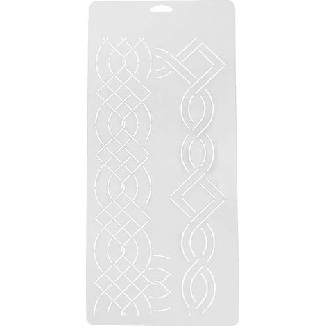 Pochoir en plastique pour patchwork, peinture, loisirs créatifs, outil de couture 40 x 20 cm (1/5)