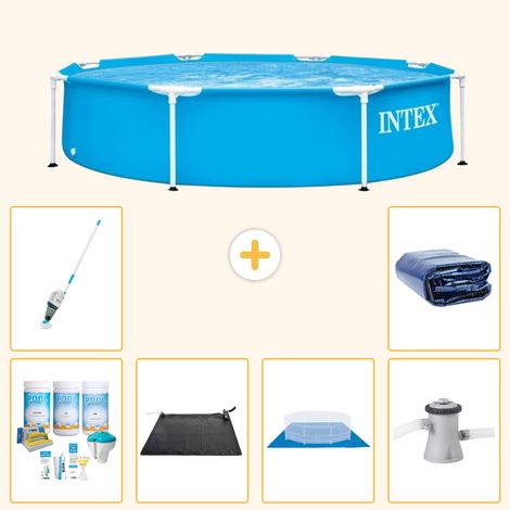 Intex Piscine Tubulaire Ronde - 244x51 cm - 7-pièces  S20399 (1/5)