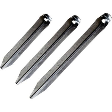 Piquet cornière en tôle acier galvanisée – Lot de 10 – Longueur 23 cm – Pour ancrage fiable des tentes et bâches – Cao Camping (1/4)