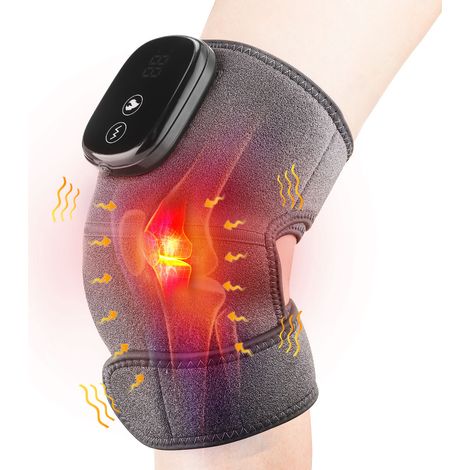 Genouillères et épaulières chauffantes électriques rechargeables par USB pour soulager les jambes froides des personnes âgées, instrument de massage vibrant (1/4)