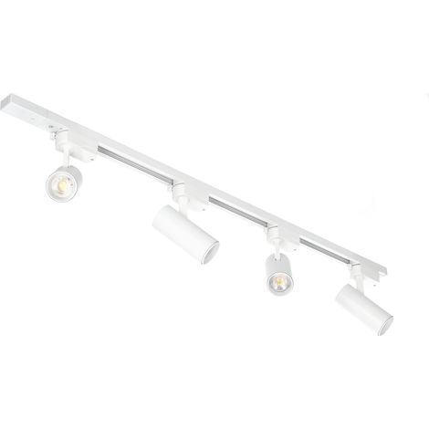 Illuminazione a binario monofase 1 m + 4xGU10 bianche (1/5)