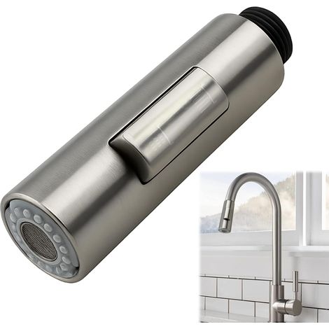 Robinet de cuisine Huweko, robinet de douche extractible, robinets de cuisine à 2 jets, pommeau de douche pour évier de cuisine, (1/5)