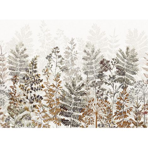 Art for the Home Fototapete Blatt-Silhouette Mehrfarbig 280x300cm
